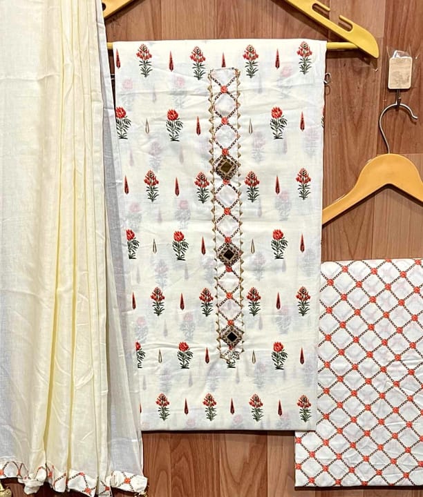 Kala Sutra  Self Design  Botanical  Salwar Suit Material