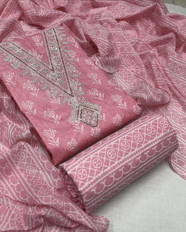 Kala Sutra Floral Print Cotton Salwar Suit Material