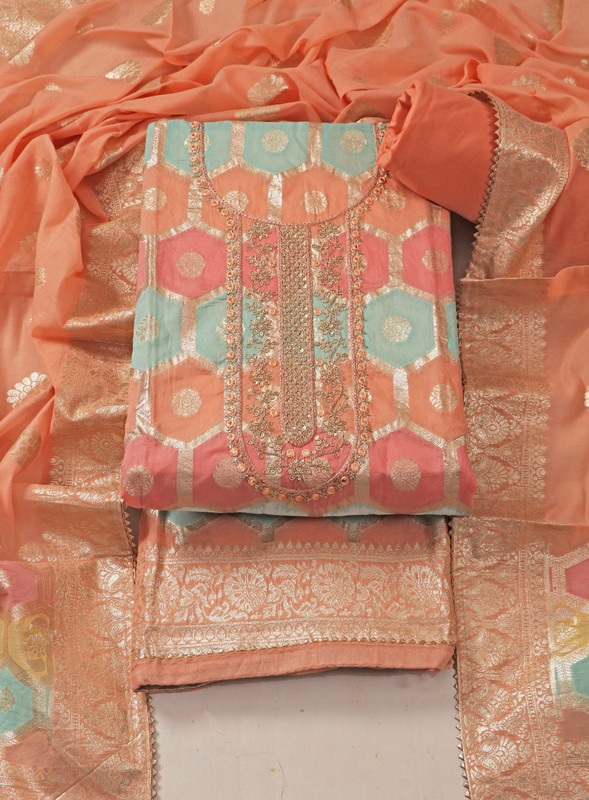 Tavisha Self Design Jacquard Salwar Suit Material
