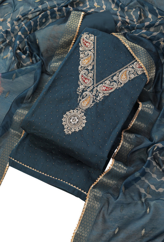 Tavisha Cotton Blend Festive  Salwar Suit Material