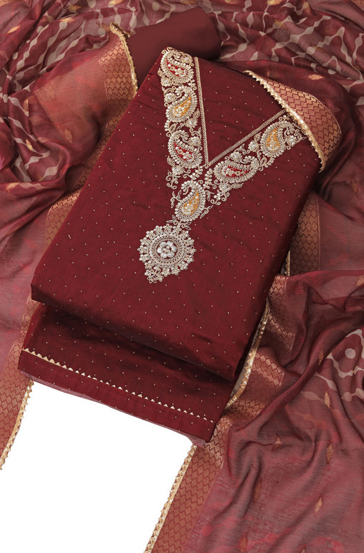 Tavisha Cotton Blend Party Salwar Suit Material 