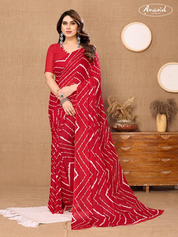  Anshiqa Graphic Print Georgette Saree 