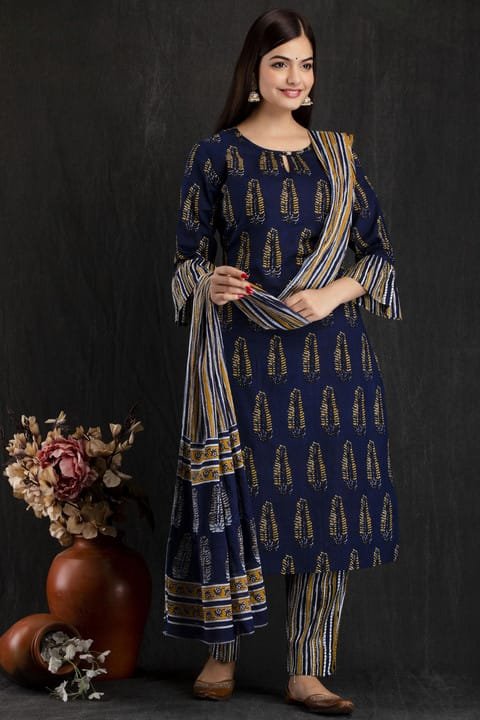Divashree Pure Cotton  Ethnic Wear  Salwar Suit Set 