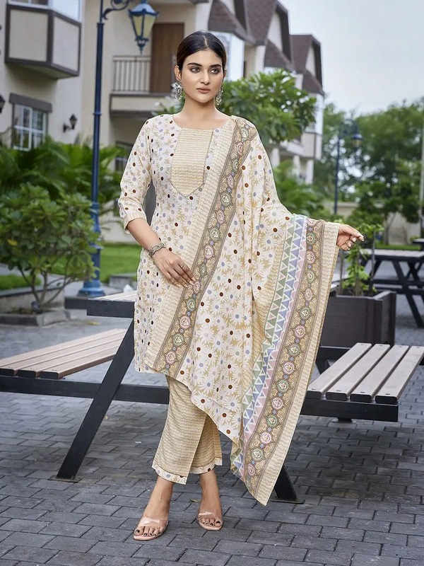 Rivanta Floral Festive Wear Salwar Suit Set 