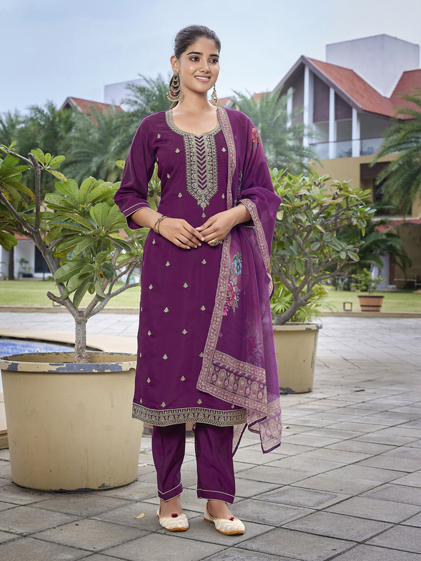 Rivanta Embroidered Salwar Suit Set 