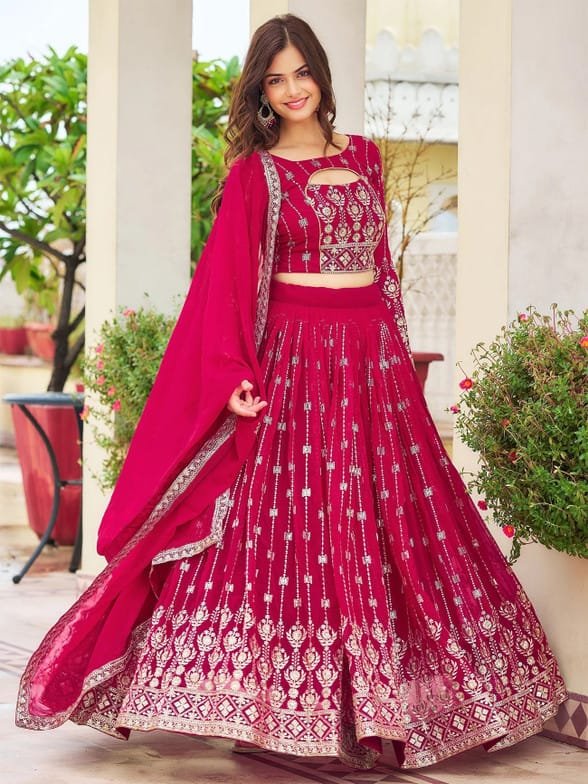 Kezel Stone Embroidered Lehenga Choli
