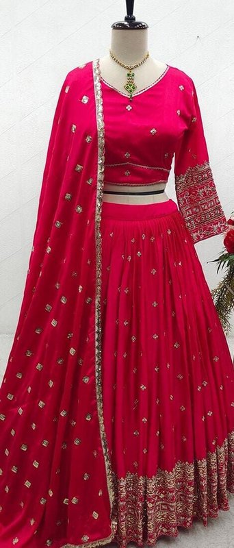 Kezel Heavy broad border Lehenga Choli