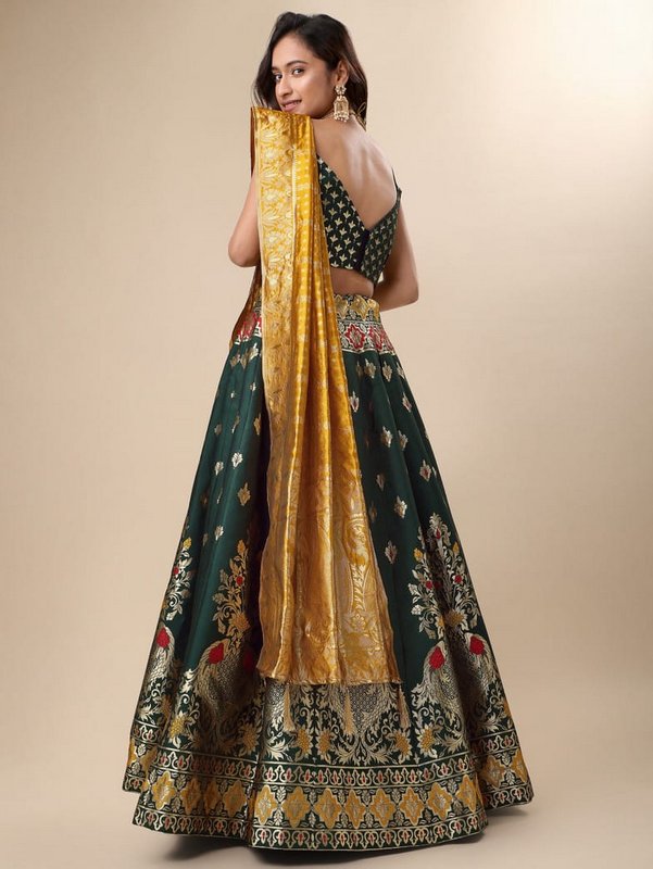 Purvika Yellow Motifs Pari Lehenga Choli