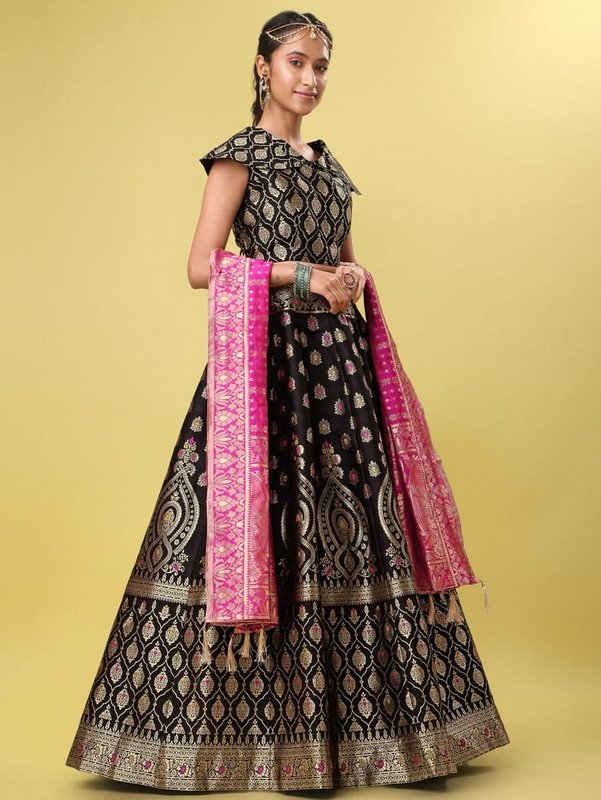 Purvika With Pink Shawl Lehenga Choli