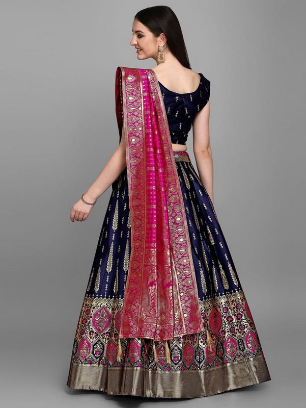 Purvika Pink Motifs Pari Lehenga Choli