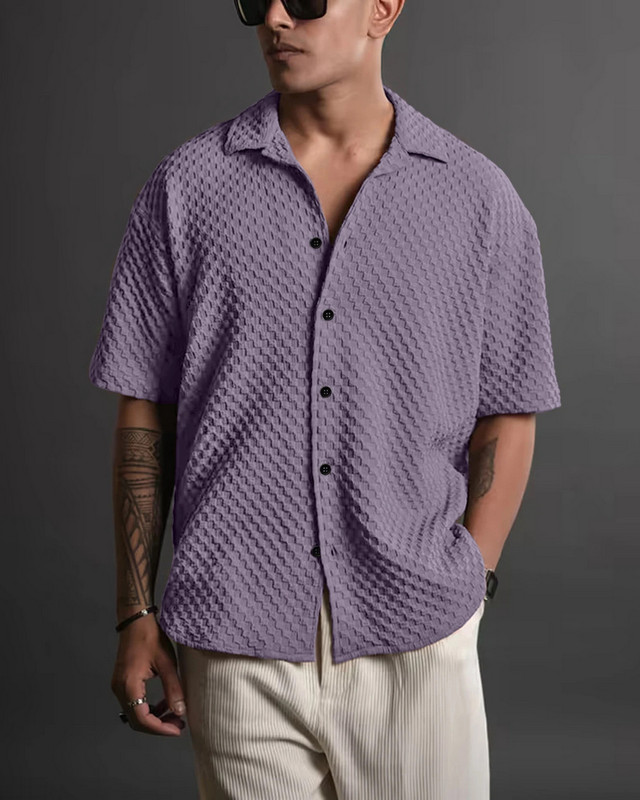 Metronex Fit Striped Button Down Shirt