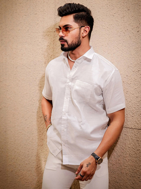 Metronex Solid Button Down Shirt