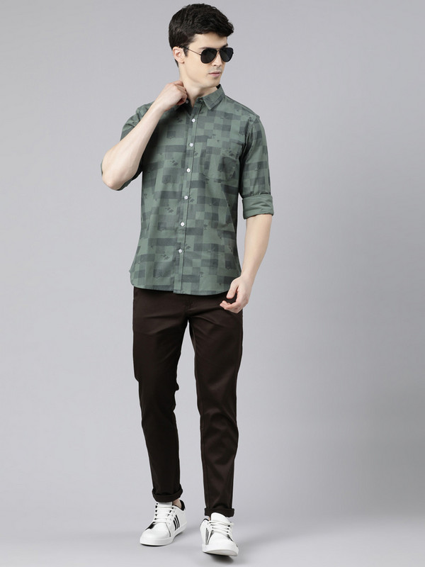 Metronex Cut Away Collar Casual Shirt