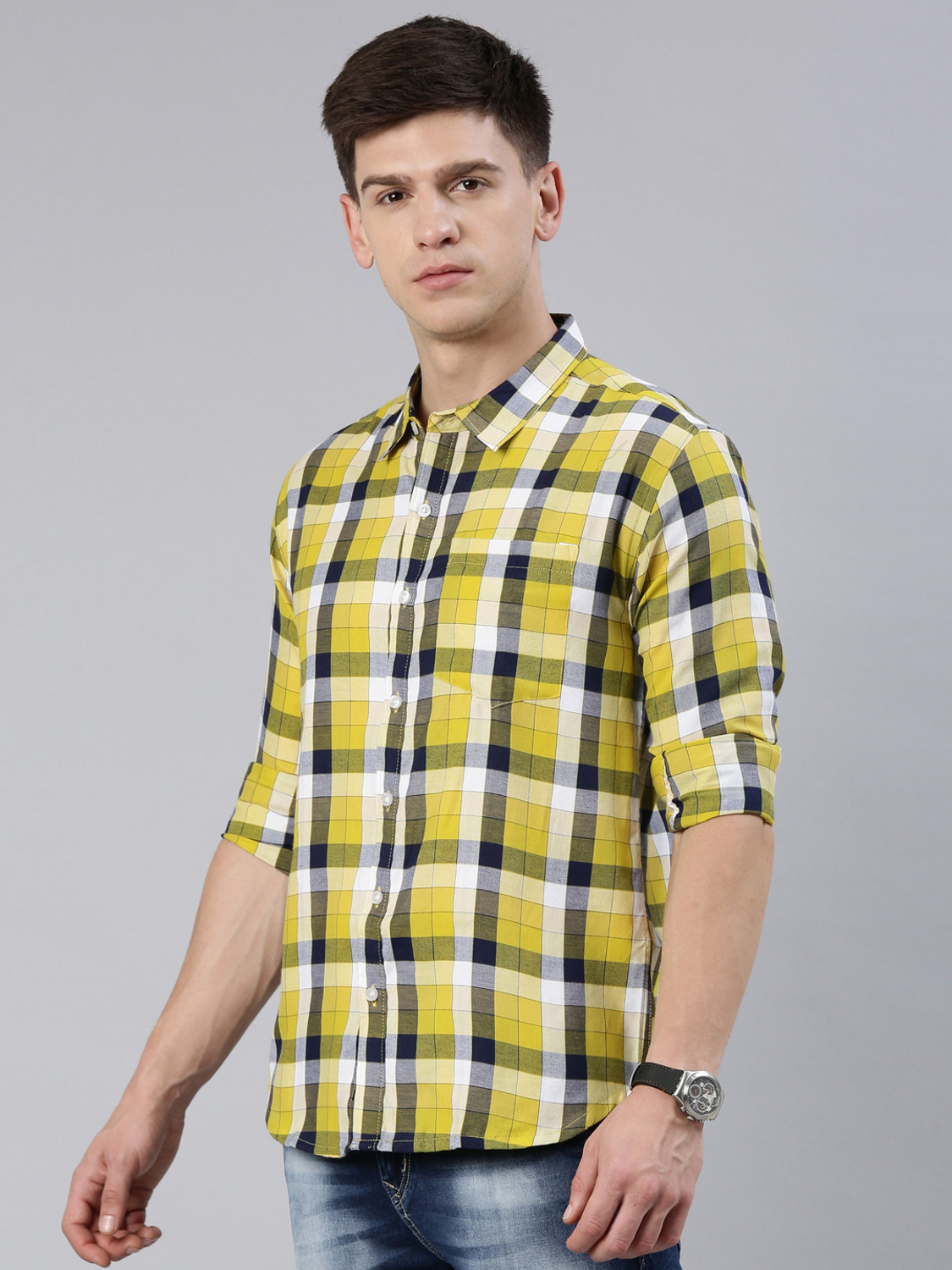 Checkered Cut Away Shirt