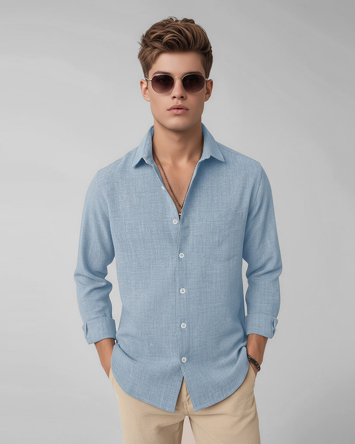 Metronex slim-fit long-sleeve Shirt