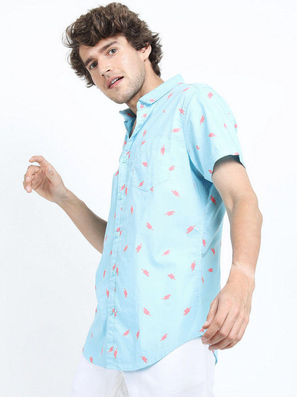 Havric Summer novelty print beach shirt