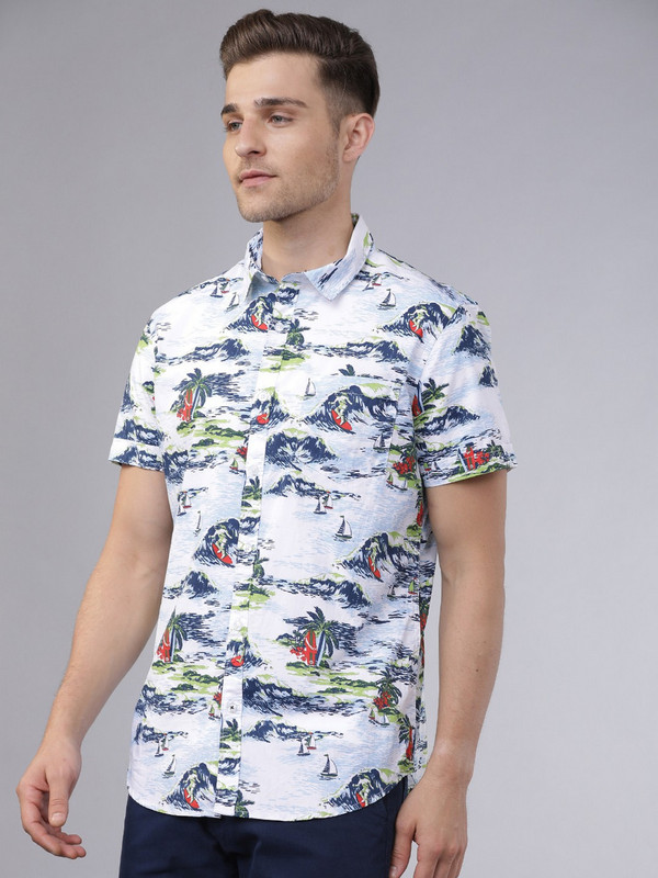Havric Palm tree graphic print Shirt