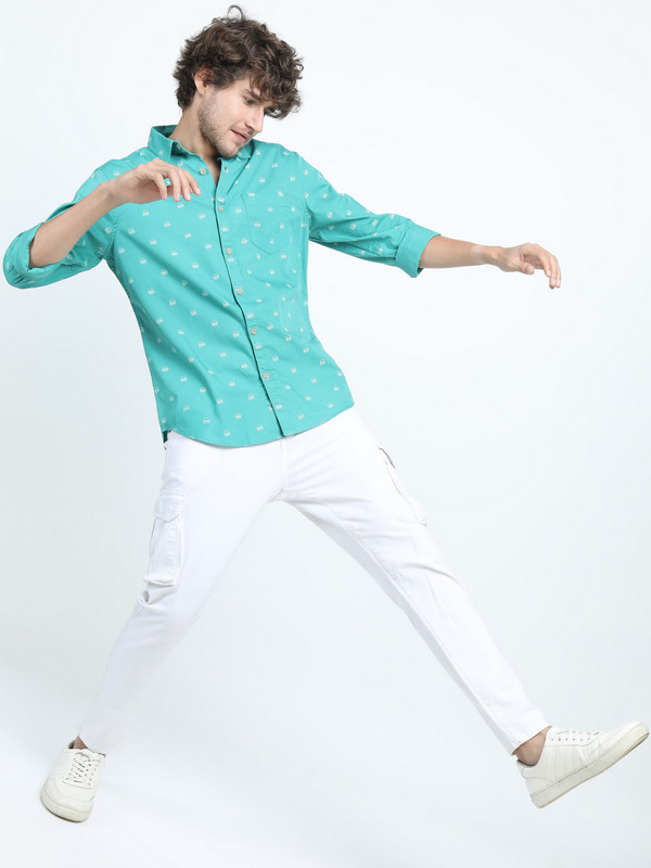 Havric Micro floral short sleeve shirt