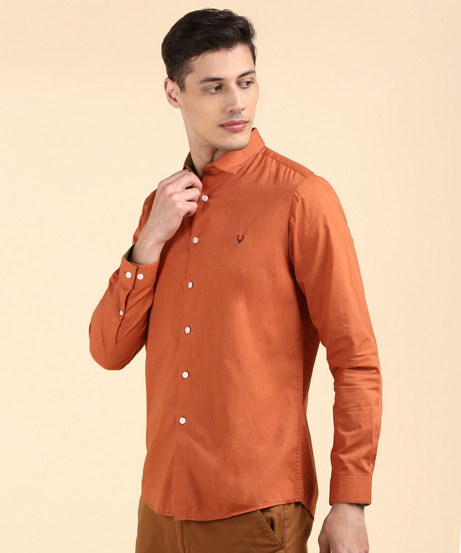 Alvyn Plain Orange shirts