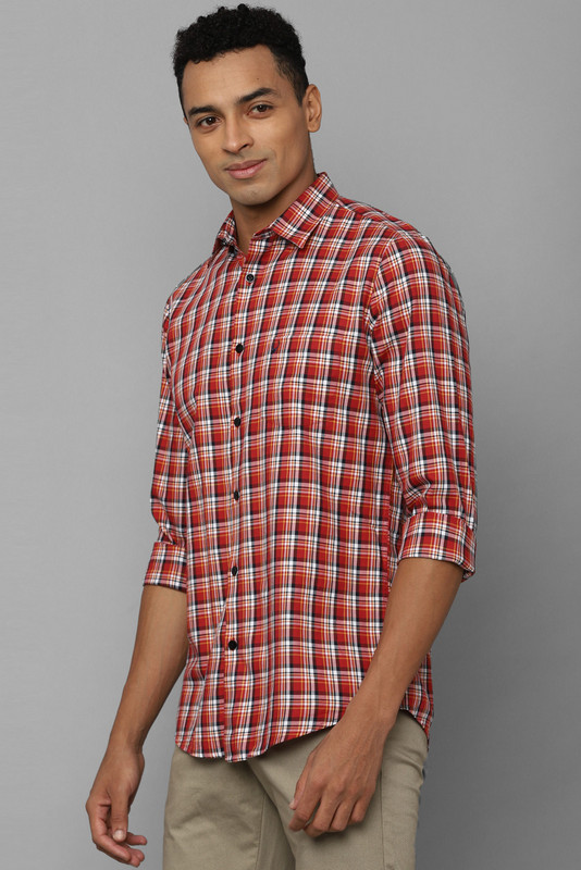 Alvyn Red and white plaid Shirt