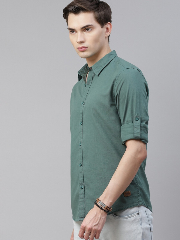 Roxter Earthy green with soft Shirt