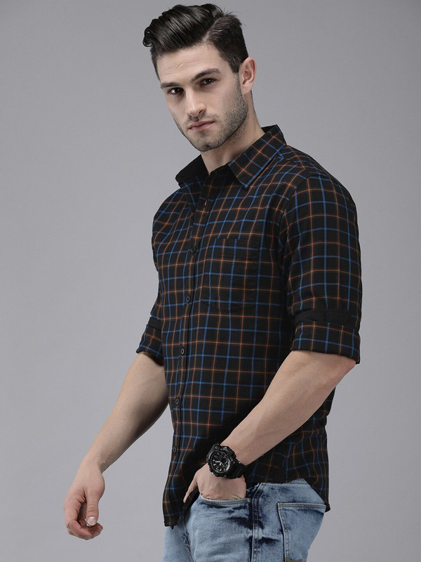 Roxter Black Checks Shirt