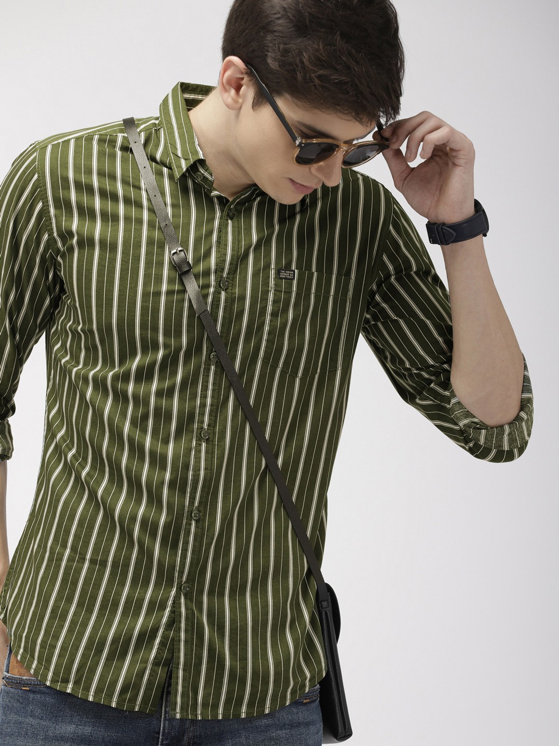 Ivaan Blue vertical pinstripe Shirt