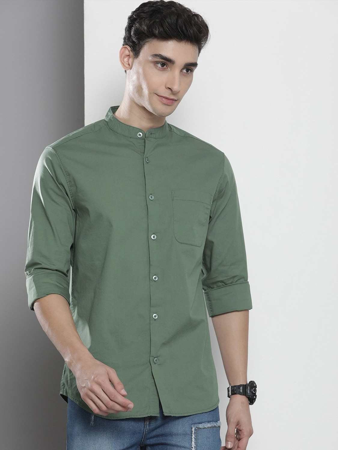 Ivaan Mandarin collar Shirt