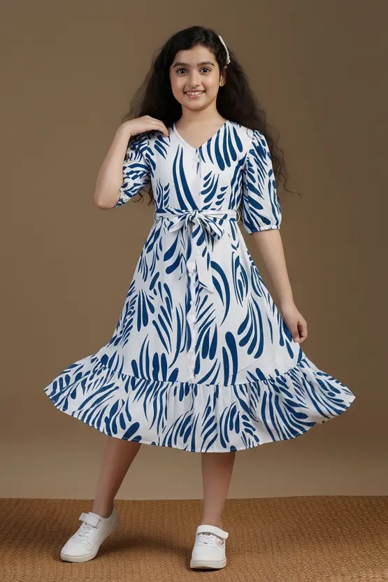 Fablina Organic abstract print dress