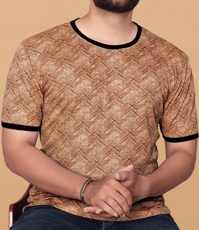 Kavish Cross-hatch pattern  T-Shirt 