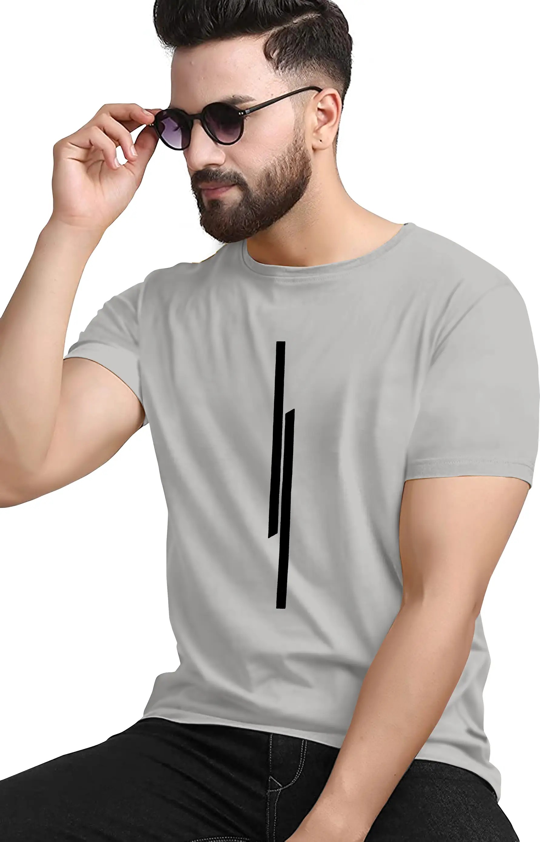 Kavish Vertical geometric Print T-Shirt