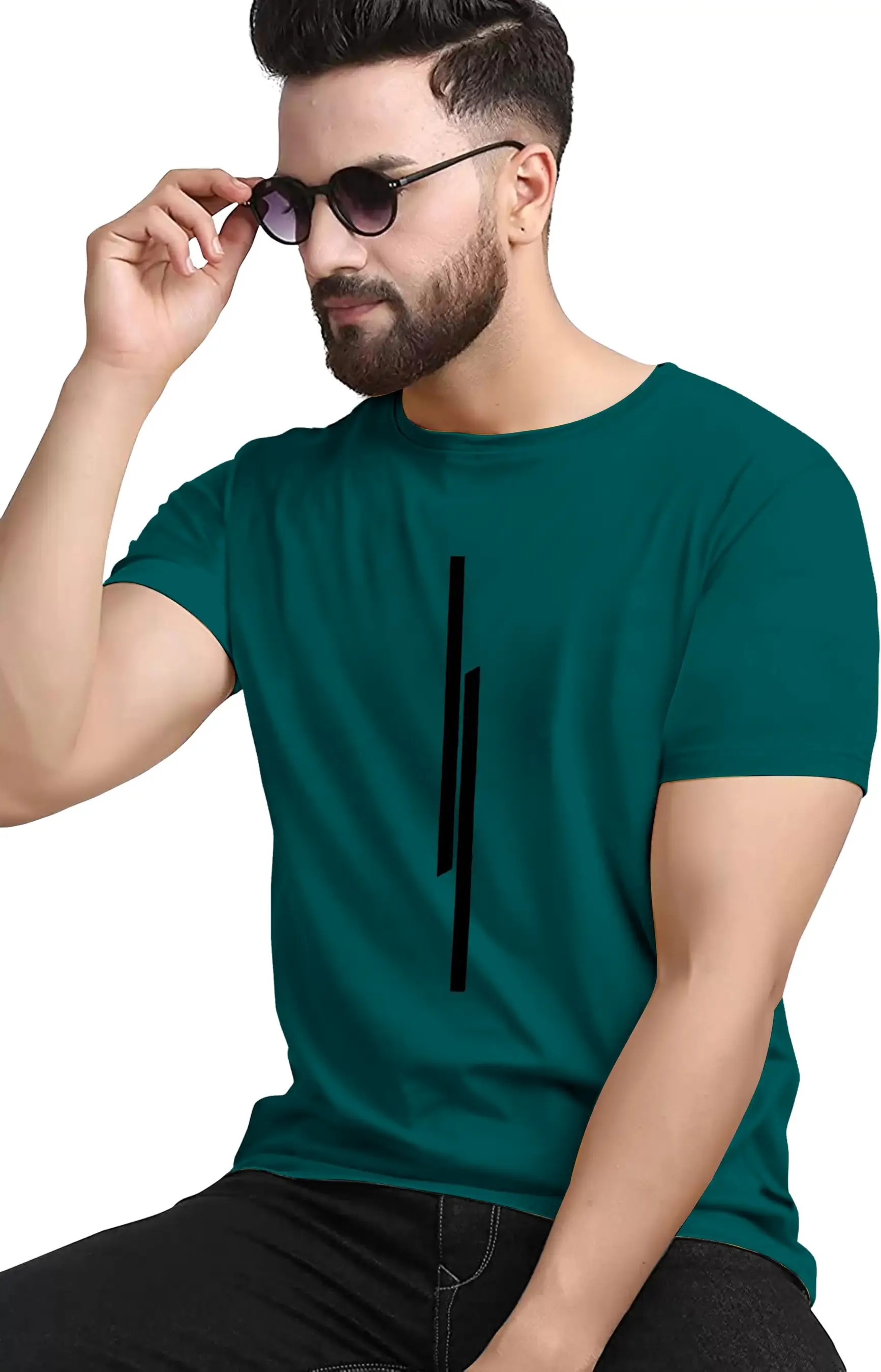 Kavish Vertical geometric Print T-Shirt
