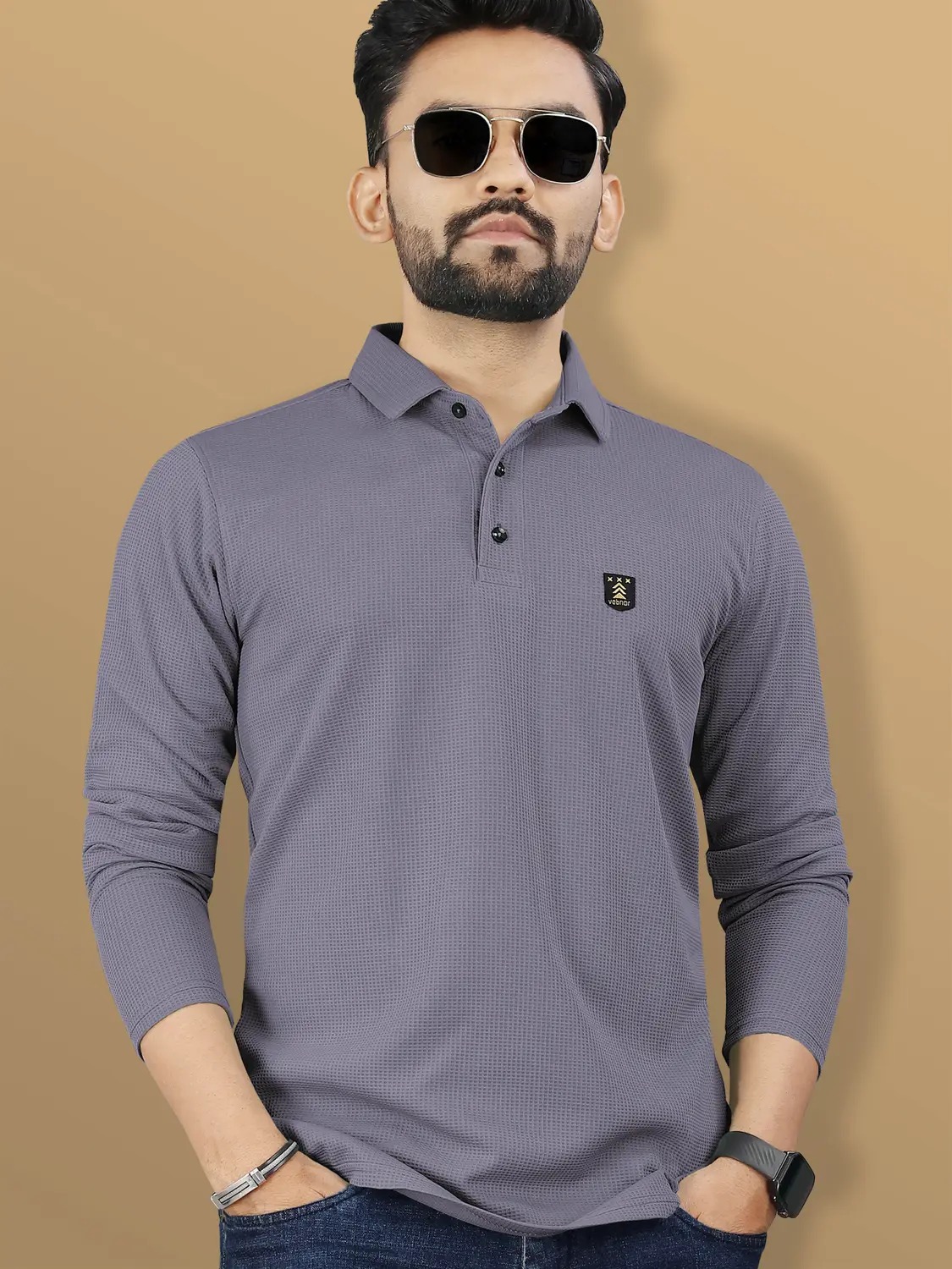 Verve Long-sleeved polo t-shirt