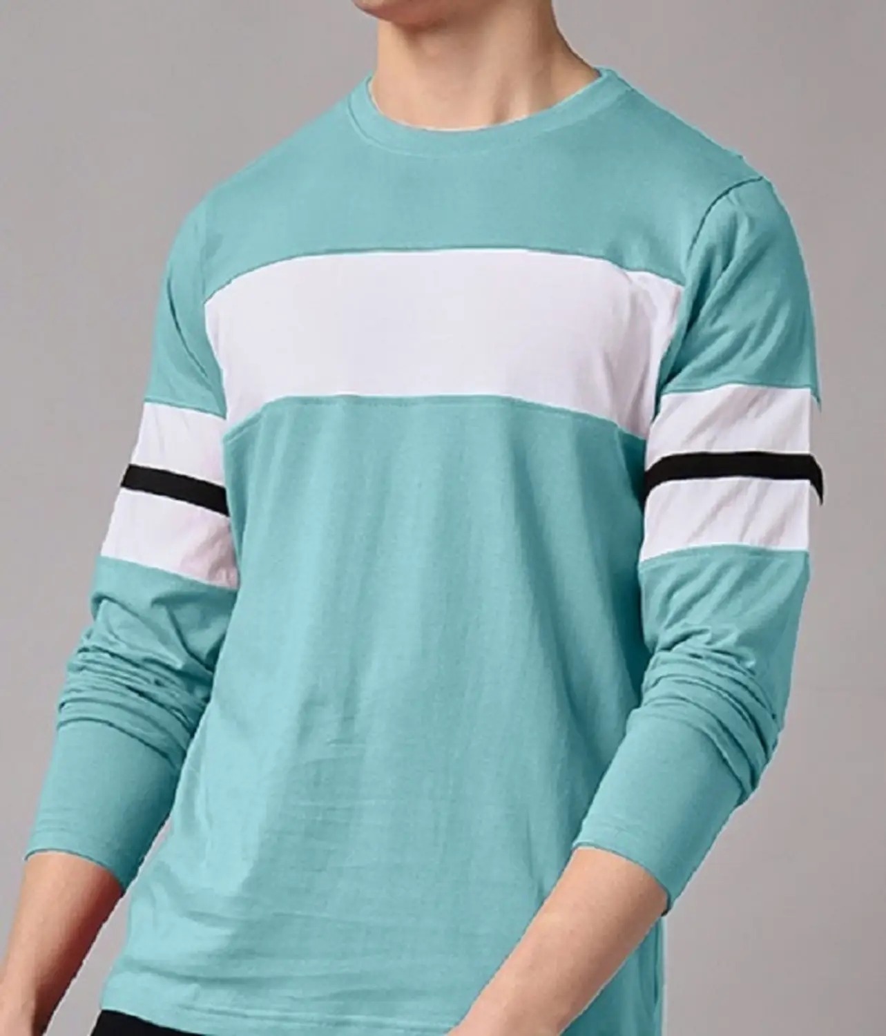 Dapper.Co White horizontal panel T-Shirt 