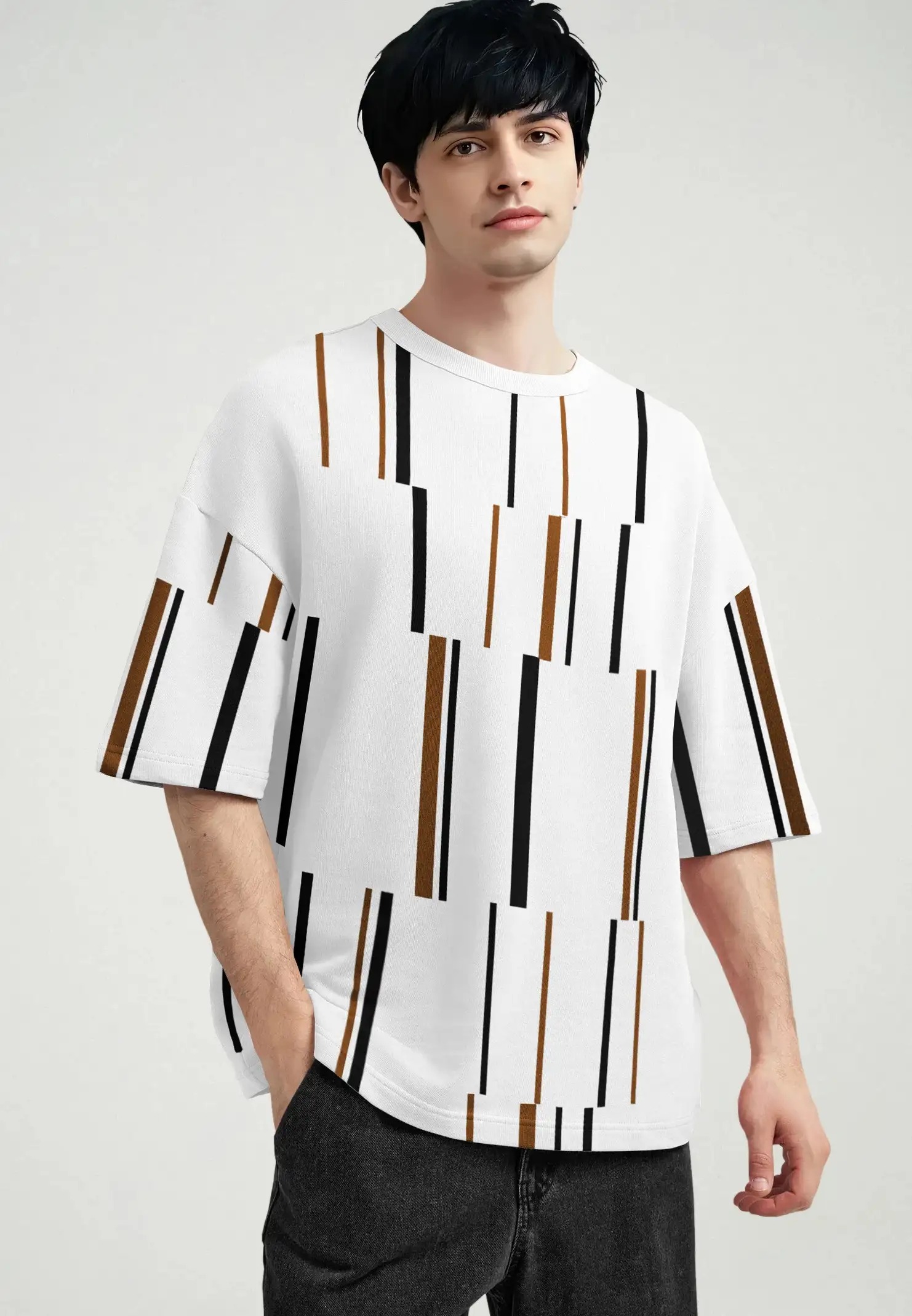 TeeCulture Digital glitch Print T-Shirt