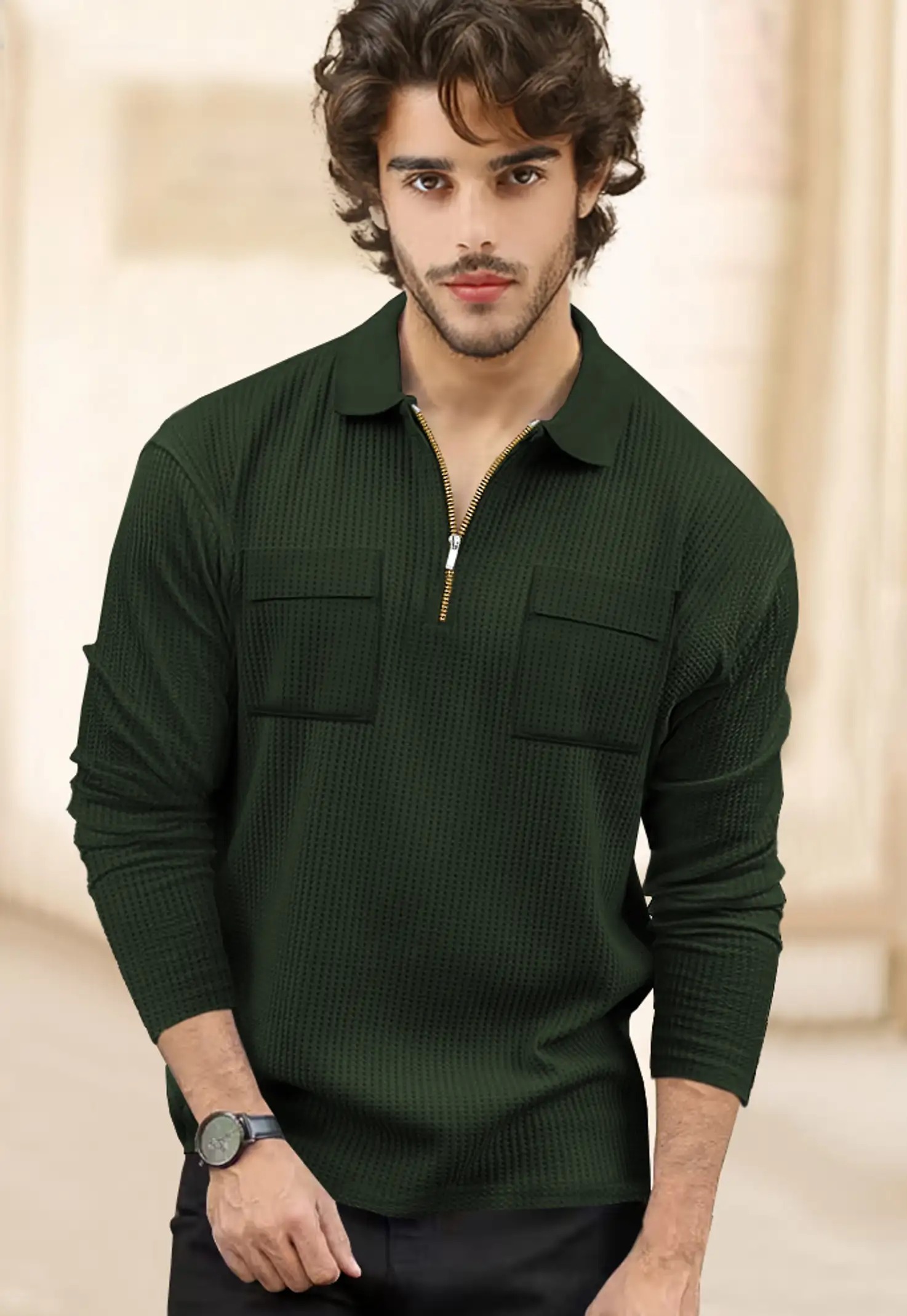 TeeCulture Double Chest Pockets  T-Shirt