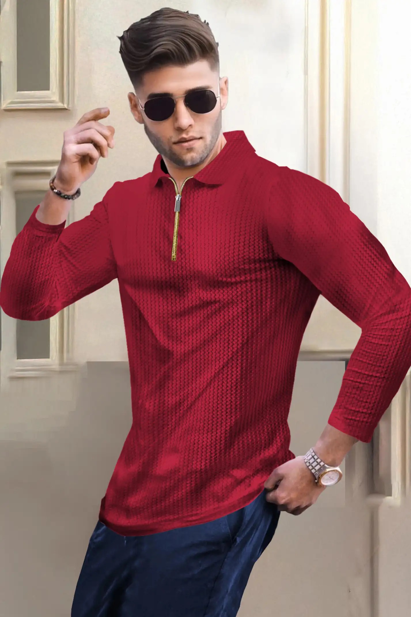 TeeCulture Quarter-Zip T-Shirt