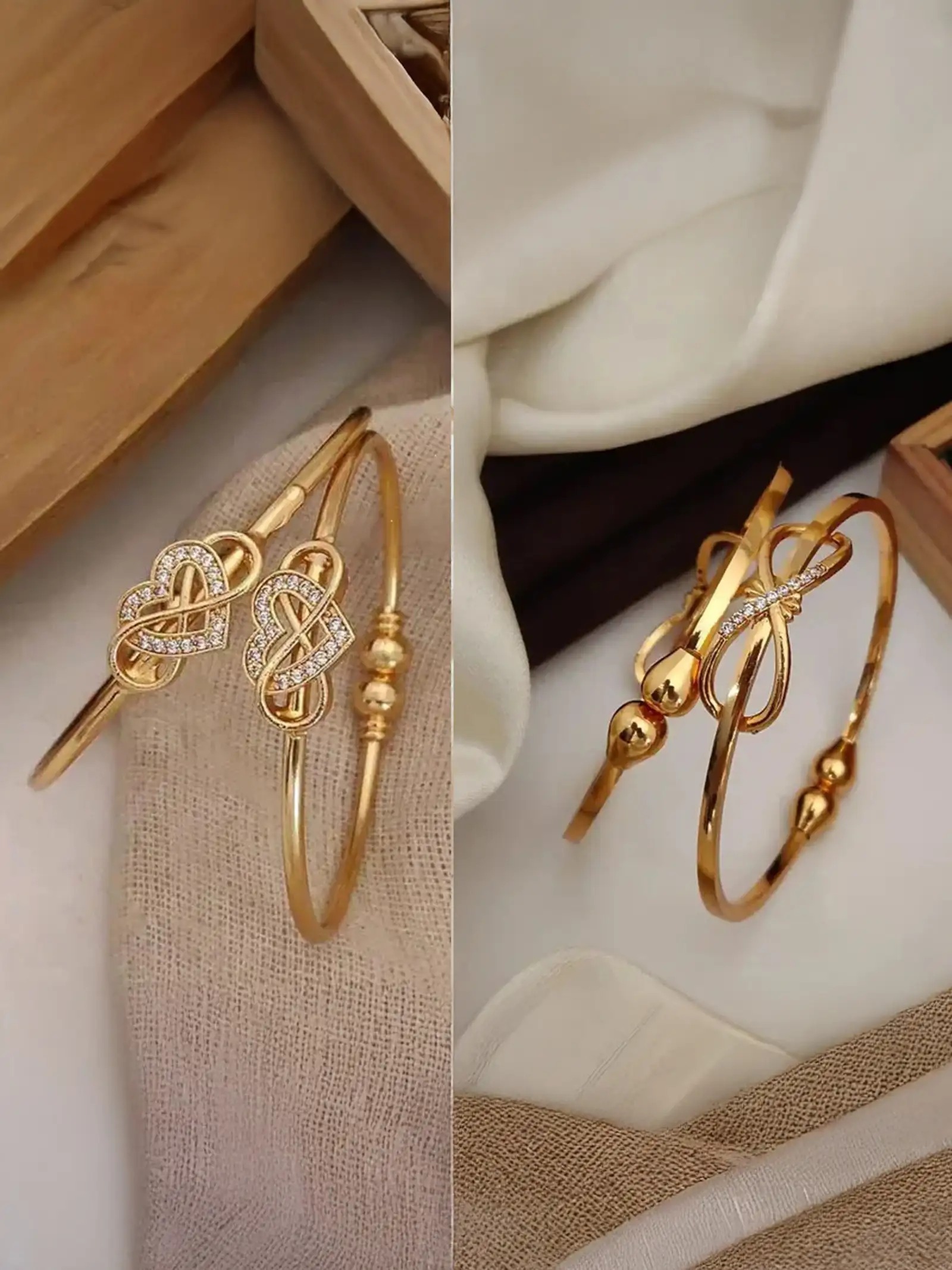 Bradox Gold-Plated  Bangle Set