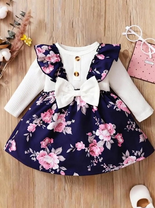 Parnika White ribbed bow Maxi