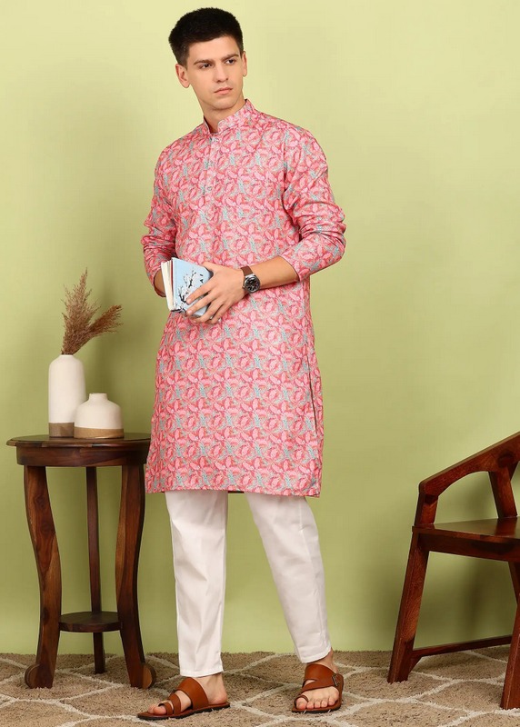 Festivo Floral or botanical print Kurtha Set
