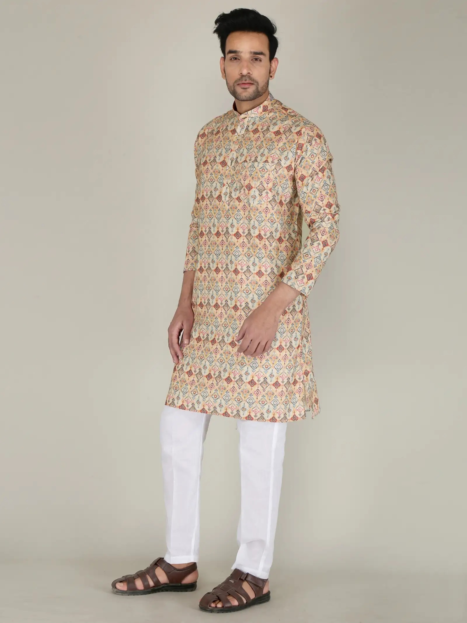 Festivo Patola-inspired print Kurtha Set