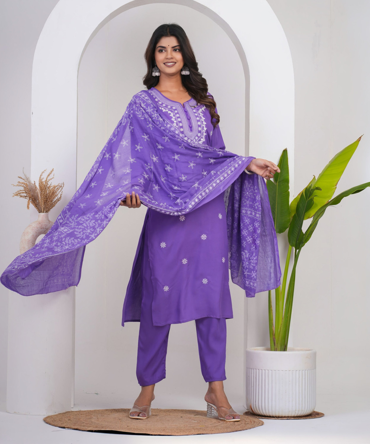  Pilessa Rayon Straight Salwar Suit Set