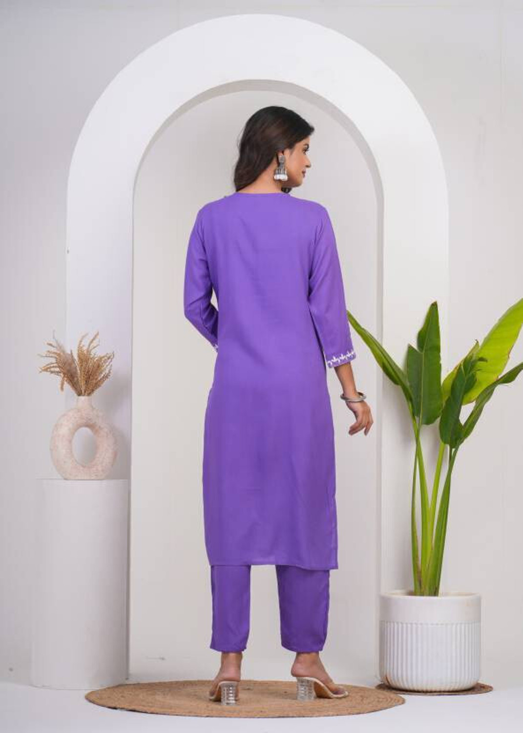  Pilessa Rayon Straight Salwar Suit Set