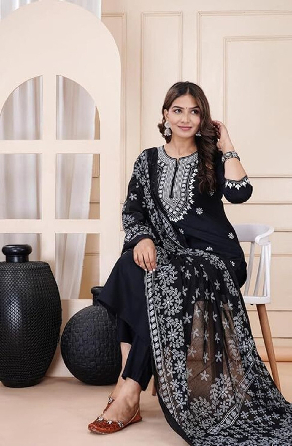  Pilessa Rayon Straight Salwar Suit Set