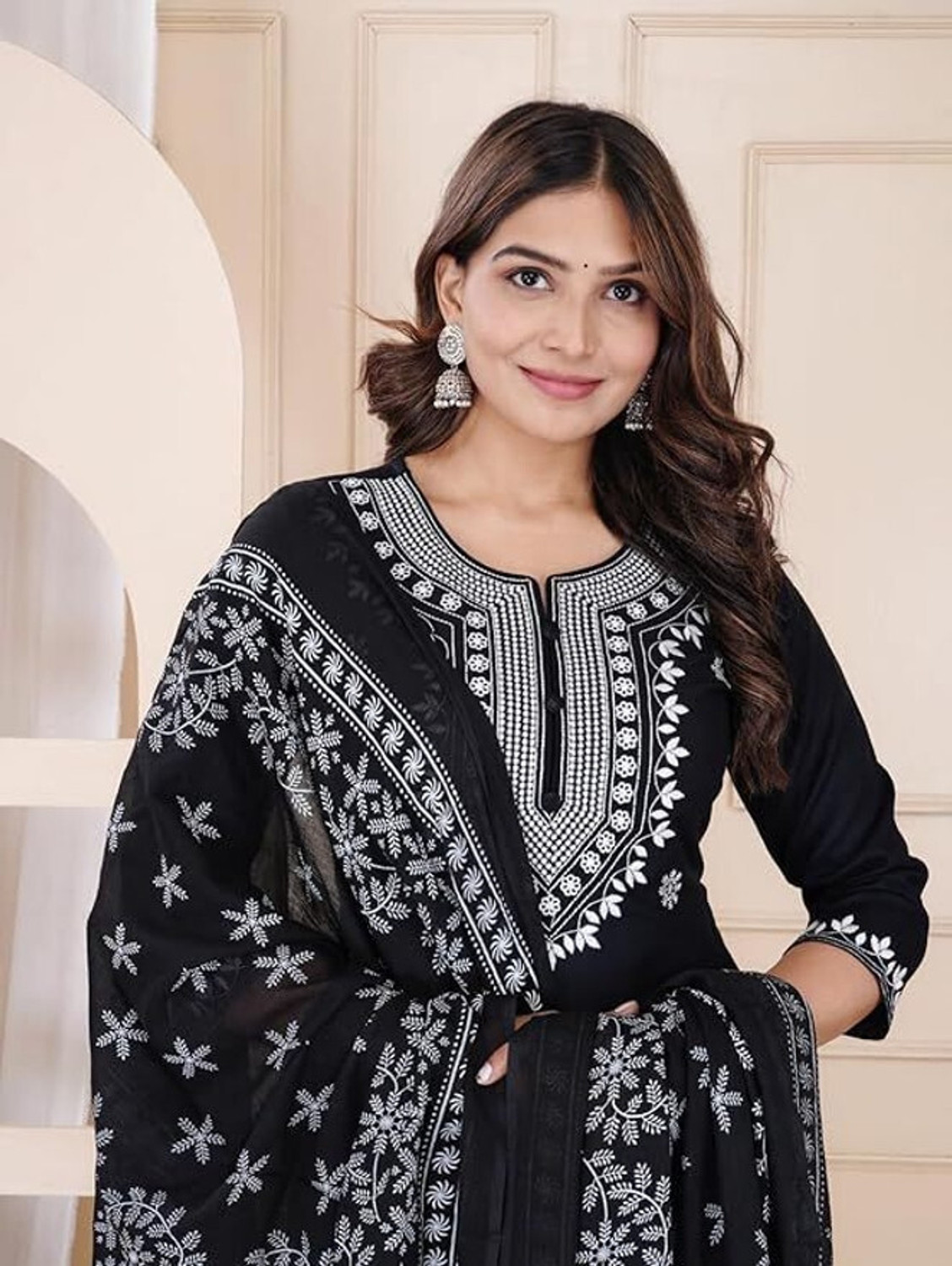  Pilessa Rayon Straight Salwar Suit Set