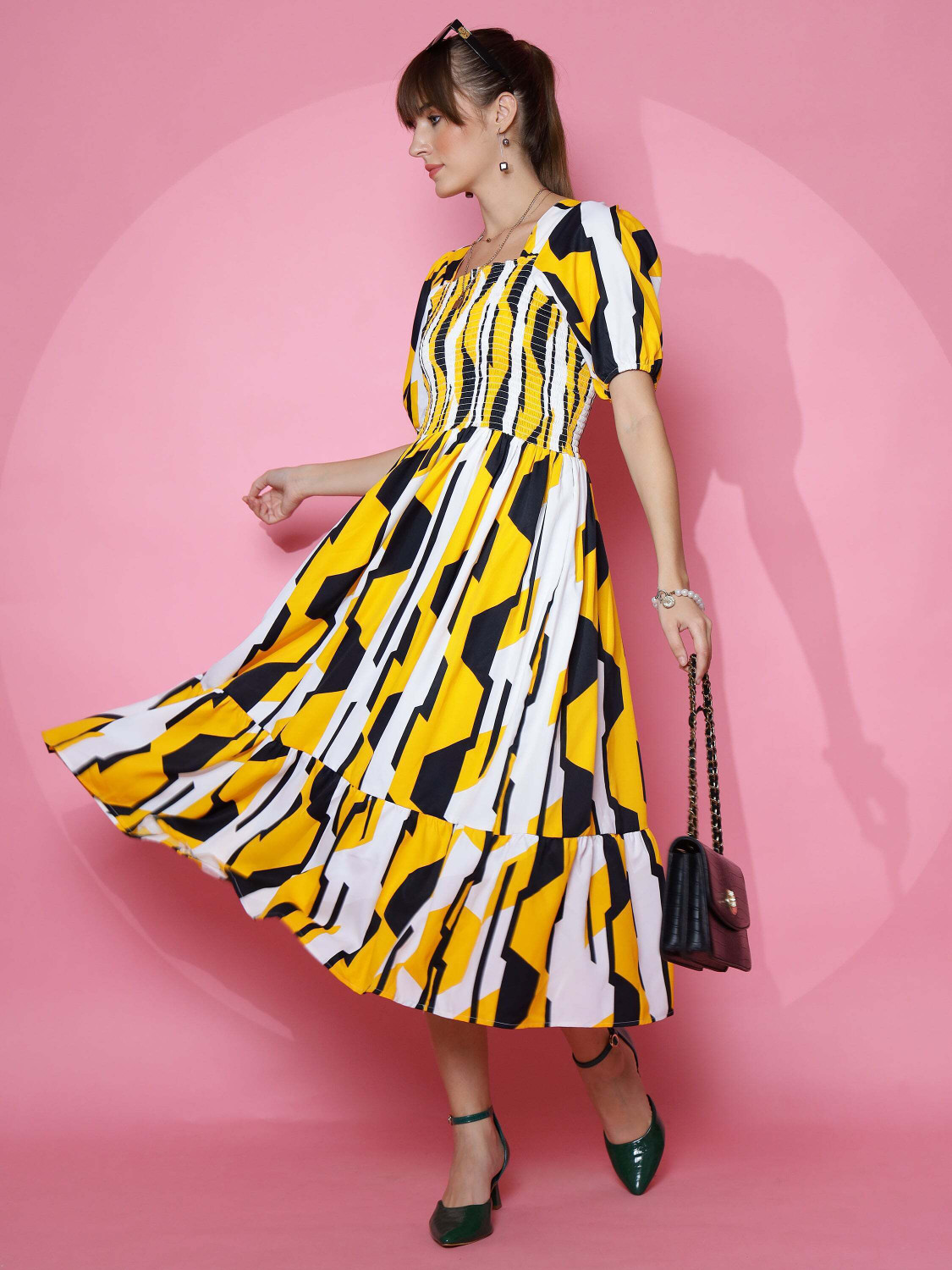 Shemora Western Wear  Midi Dress