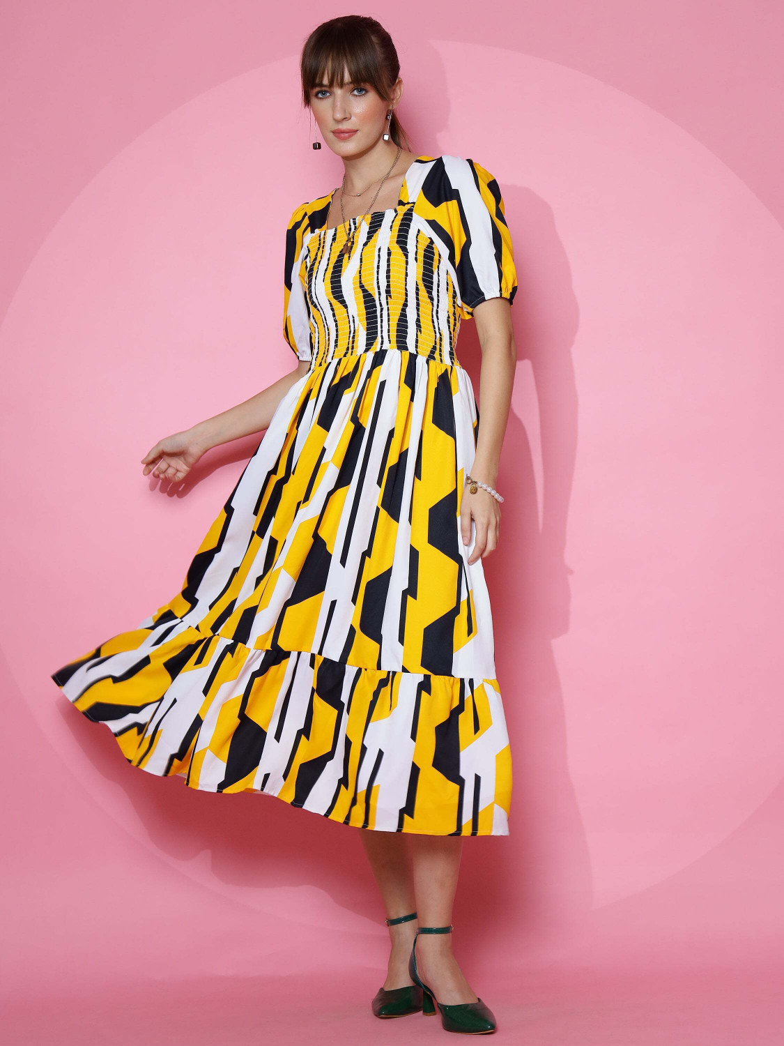 Shemora Western Wear  Midi Dress