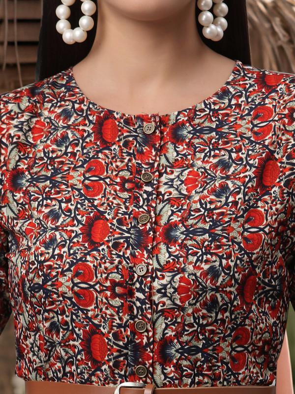 AURELIA Crepe Botanical  Maxi Dress 