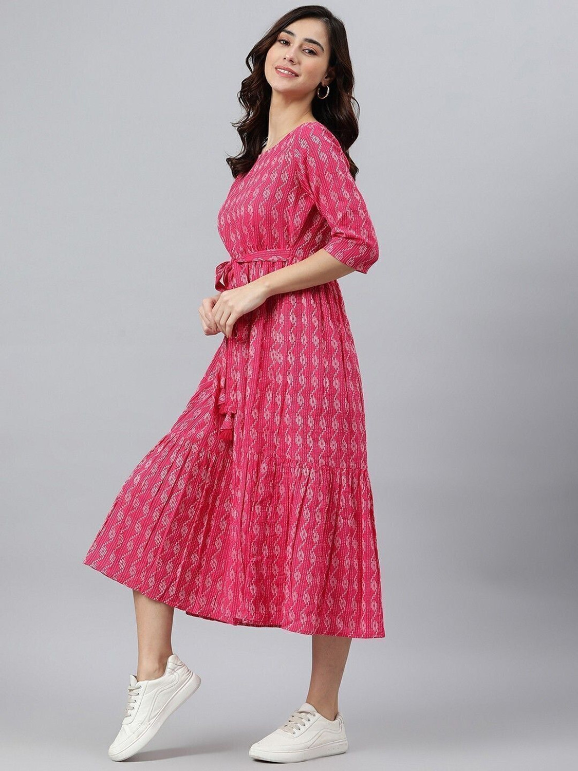 Shrivani Cotton Blend Flared Kurta 