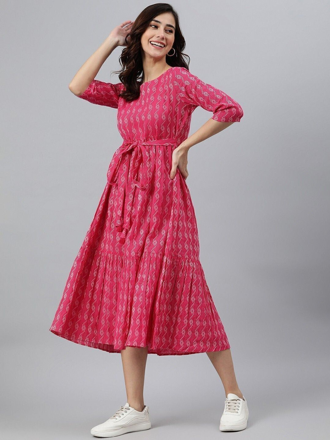 Shrivani Cotton Blend Flared Kurta 